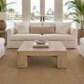 Recycled Bleach Teak Coffee Table 31" Square