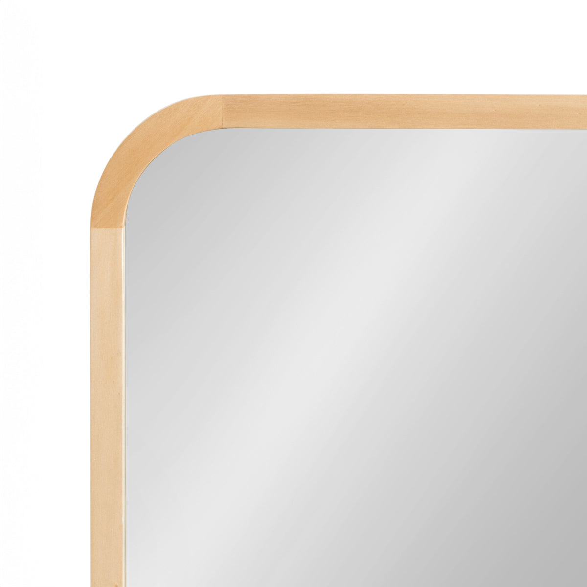 Hutton Wood Framed Radius Rectangle Mirror
