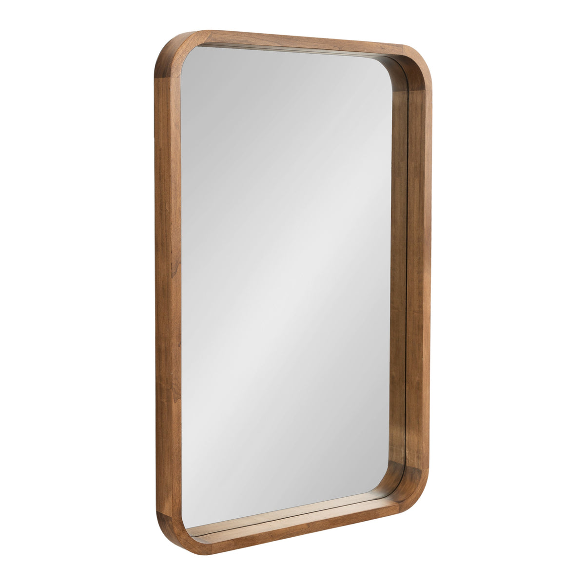 Hutton Wood Framed Radius Rectangle Mirror