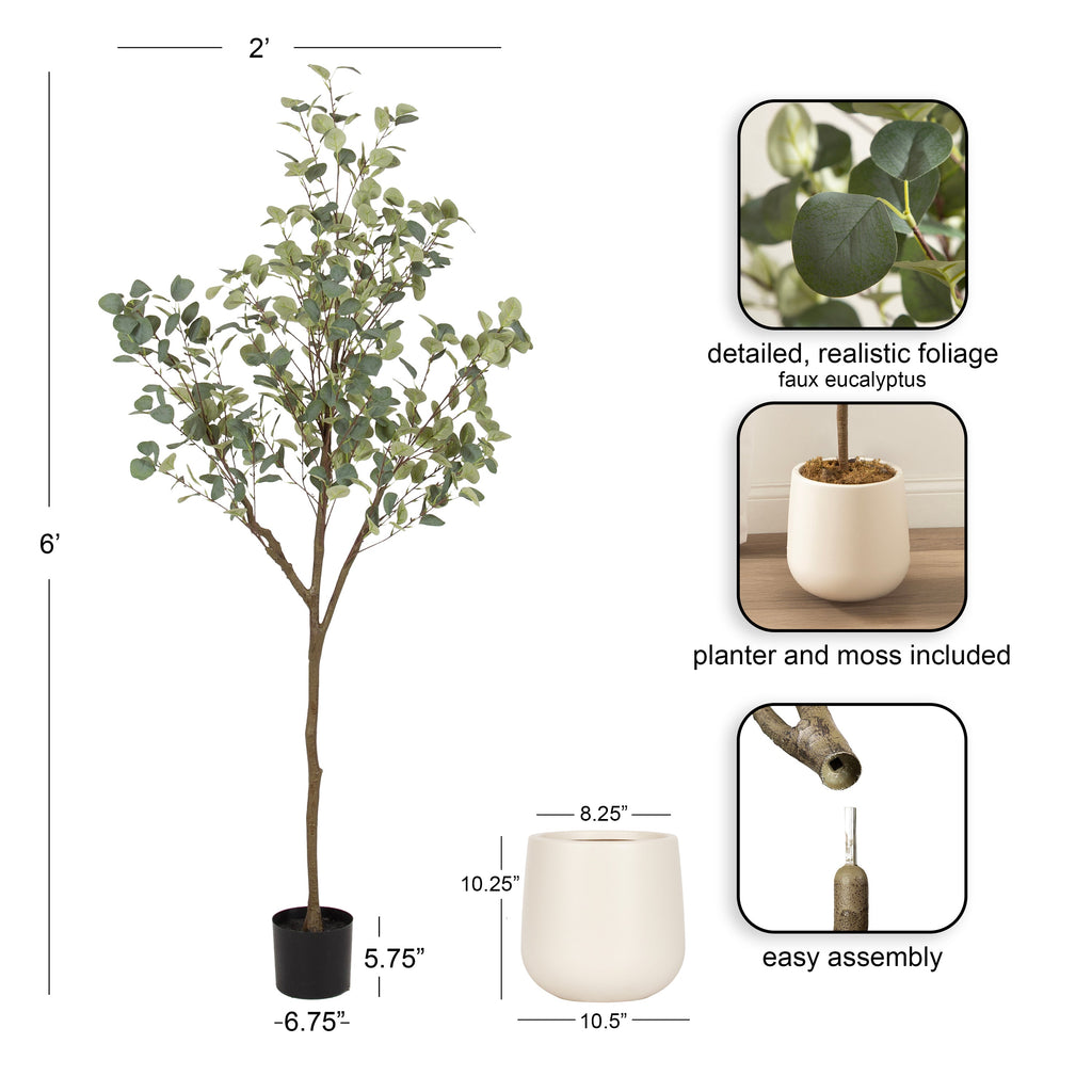 Eudora Faux Eucalyptus Tree