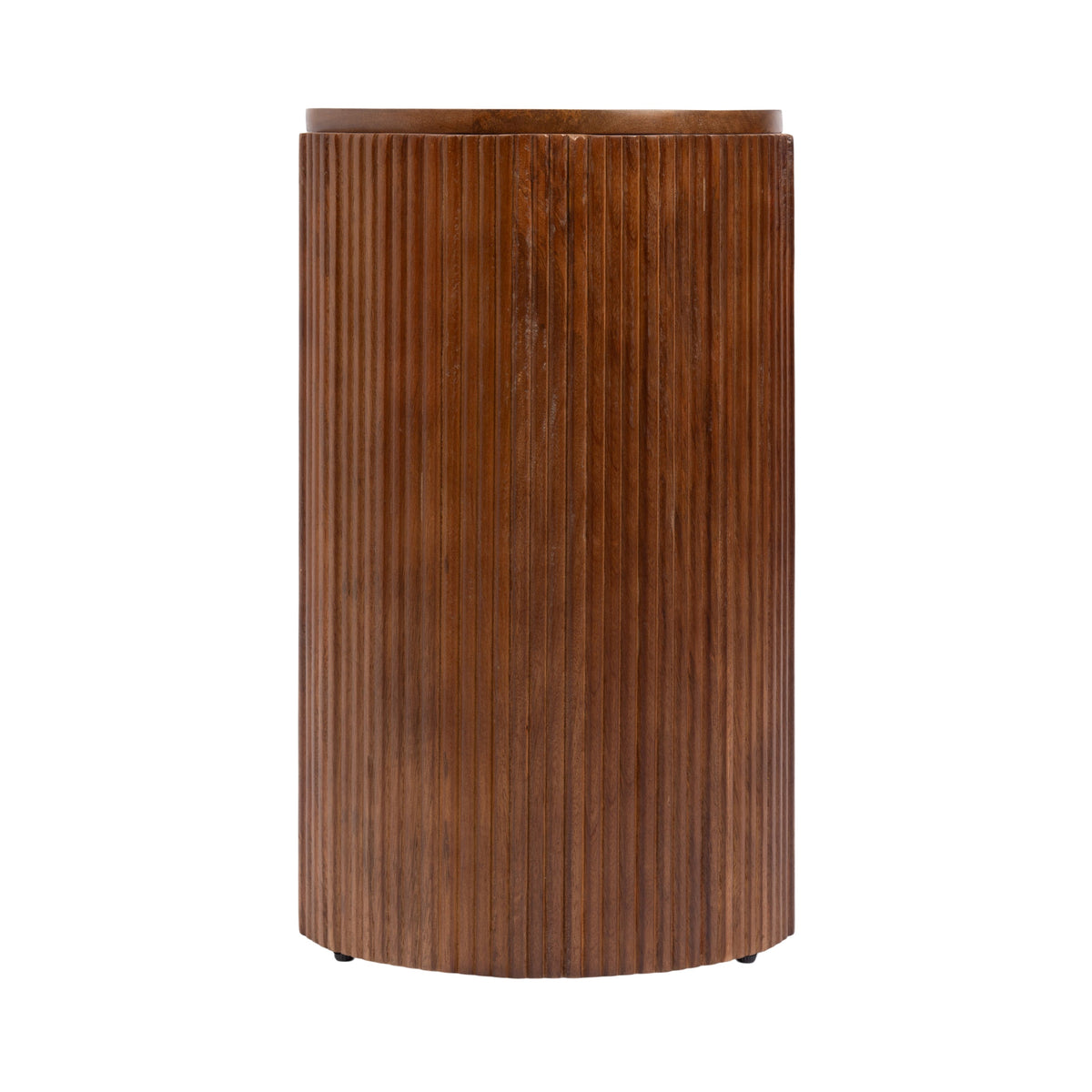 Cakora Capsule Wood Side Table