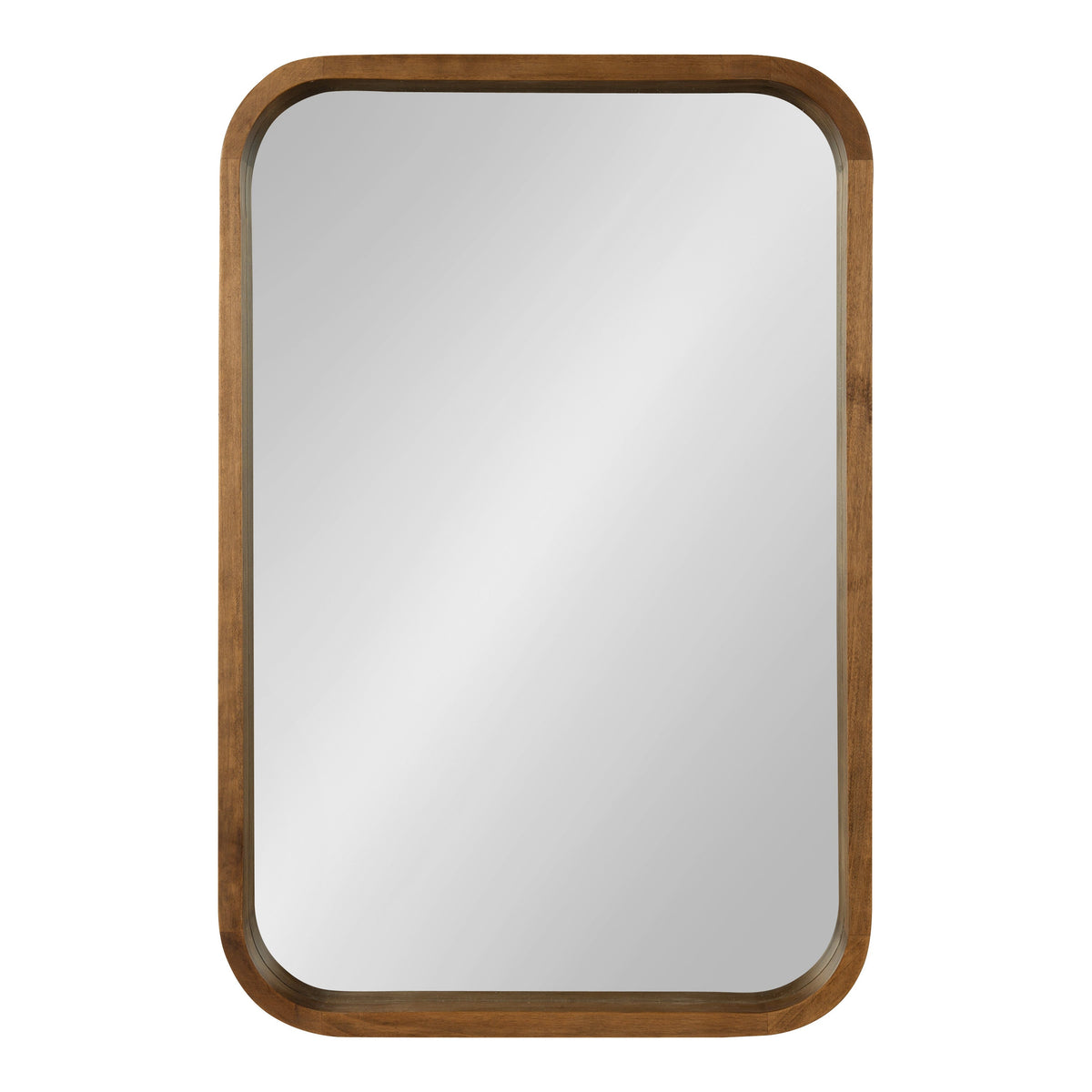 Hutton Wood Framed Radius Rectangle Mirror