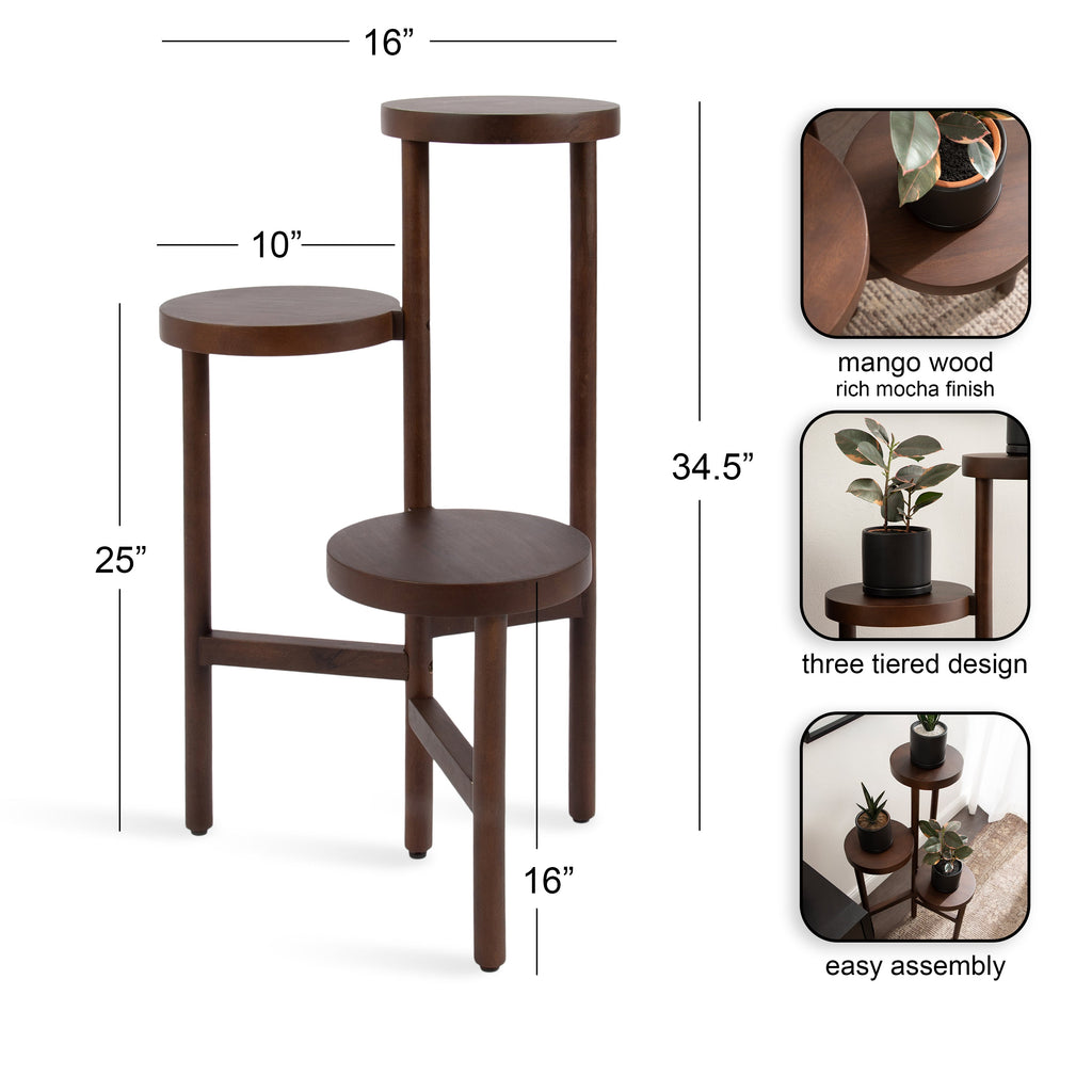 Fitley Wooden Plant Stand