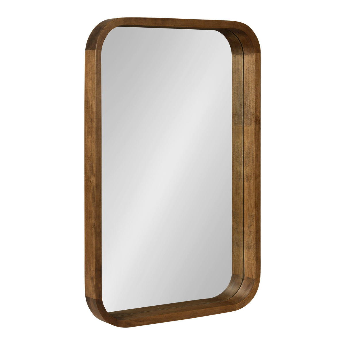 Hutton Wood Framed Radius Rectangle Mirror